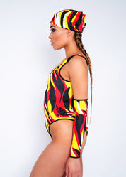 WILDFYRE LACED SWIMSUIT (Size 4)
